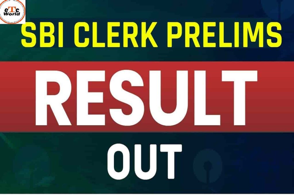 SBI Clerk Result 2022 Out