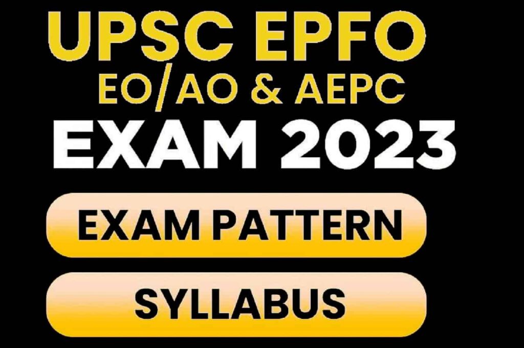 UPSC EPFO Syllabus In Hindi
