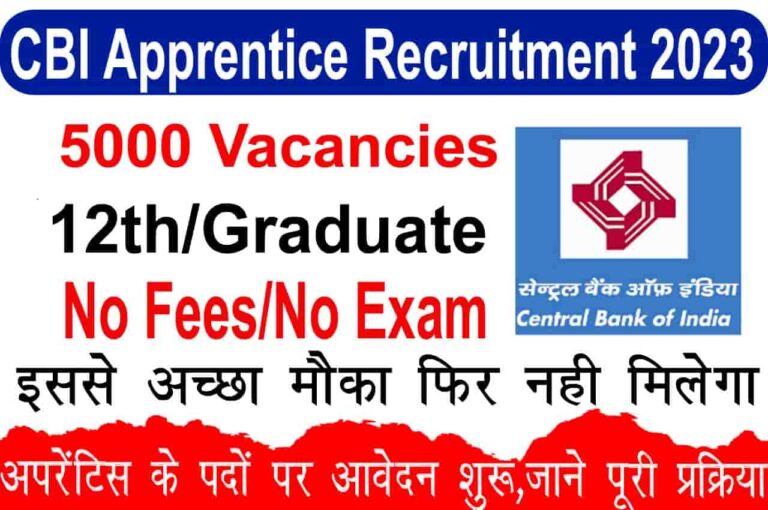 CBI Apprentice Recruitment 2023