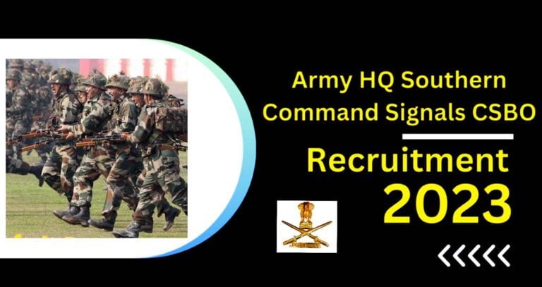 Army HQ CSBO Post Recruitment 2023