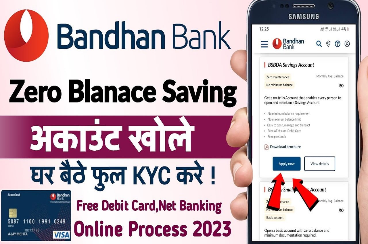 Bandhan Bank Zero Balance Account Opening