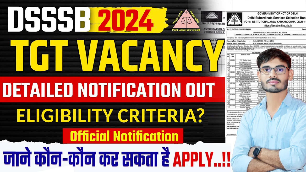 DSSSB TGT Vacancy 2024