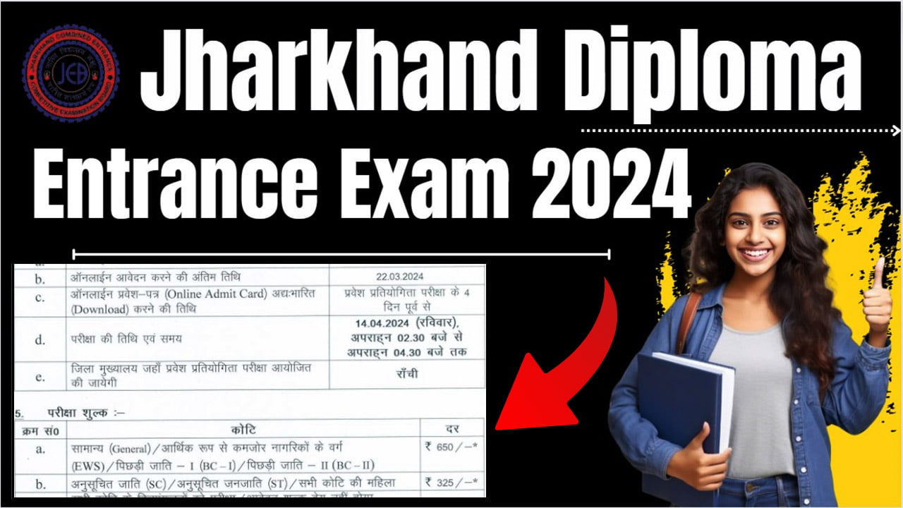 Jharkhand Diploma Entrance Exam 2024