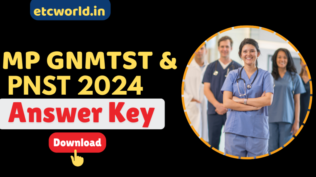 MP PNST GNMTST Exam Answer Key 2024